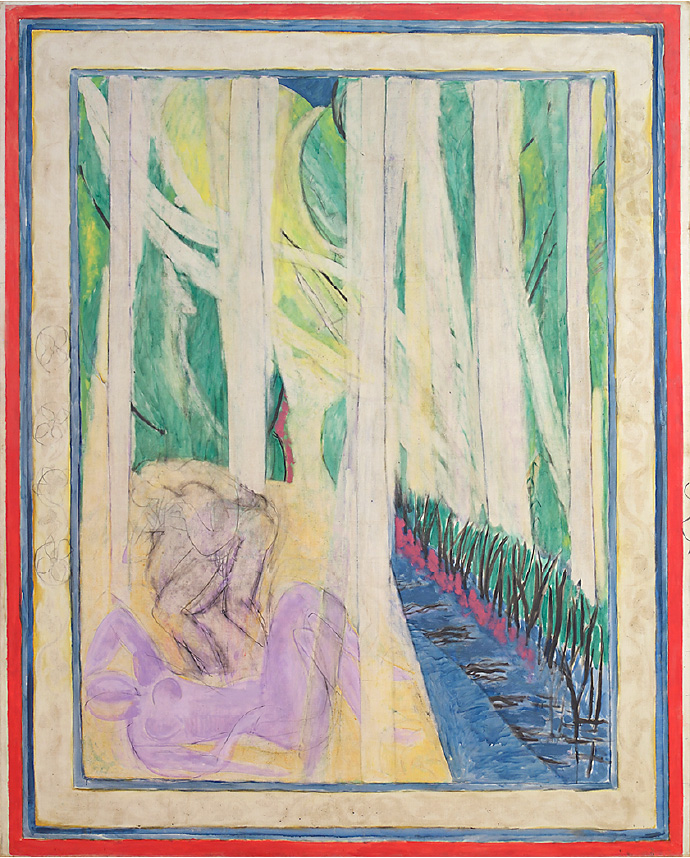アンリ・マティス《森の中のニンフ（木々の緑）》1935-1943年 油彩／カンヴァス、245.5 × 195.5 cm、オルセー美術館蔵（ニース市マティス美術館寄託） © Succession H. Matisse　Photo: François Fernandez